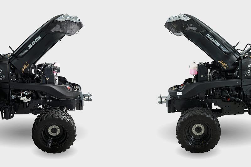 Solis 26 HST Limited Edition Schwarz 26 PS Diesel mit Allrad – Hydrostat Kleintraktor mit Mitsubishi Motor