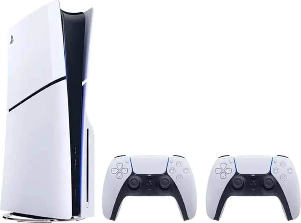 Sony PlayStation 5 PS5 Slim Disc Edition 1TB Konsole inkl. 2 DualSense Wireless Controller | 4K | 8K | 120 Hz | Blu-ray