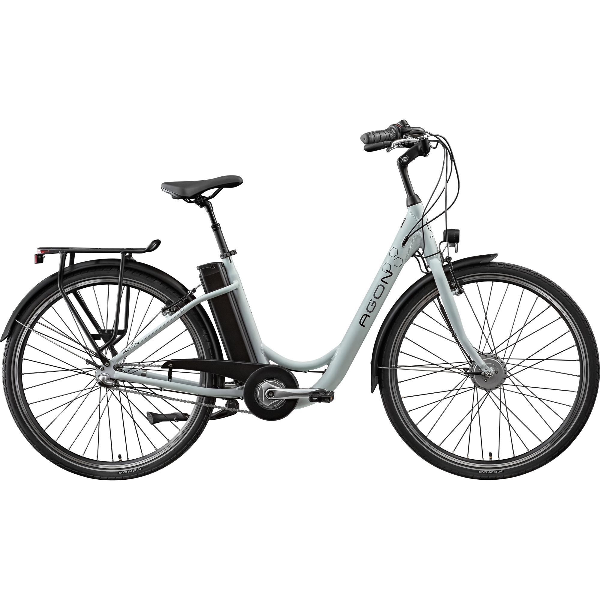 AGON »Aurora« 3 Gang Nabenschaltung Frontmotor 250 W E-Bike 26" Citybike 150-175cm Pedelec Nabenmotor Fahrrad 3 Gang Licht
