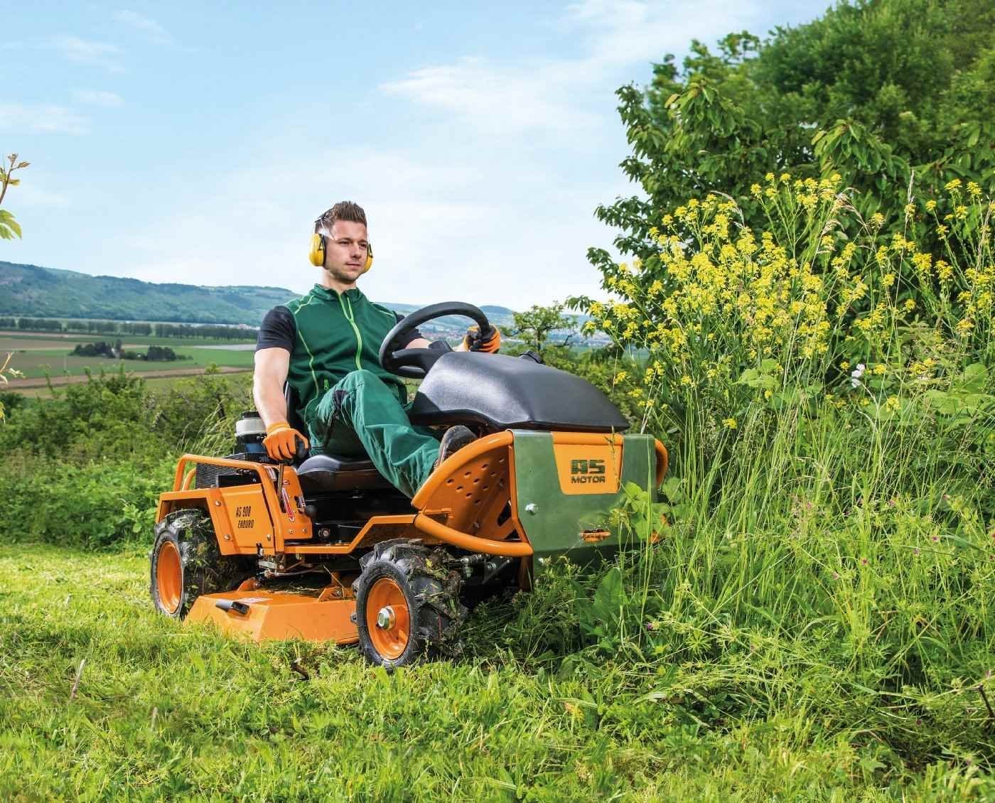 AS-Motor Aufsitzmäher AS 900 Enduro, 90 cm Schnittbreite, Briggs & Stratton V-Twin Motor, Hydrostat, Differentialsperre