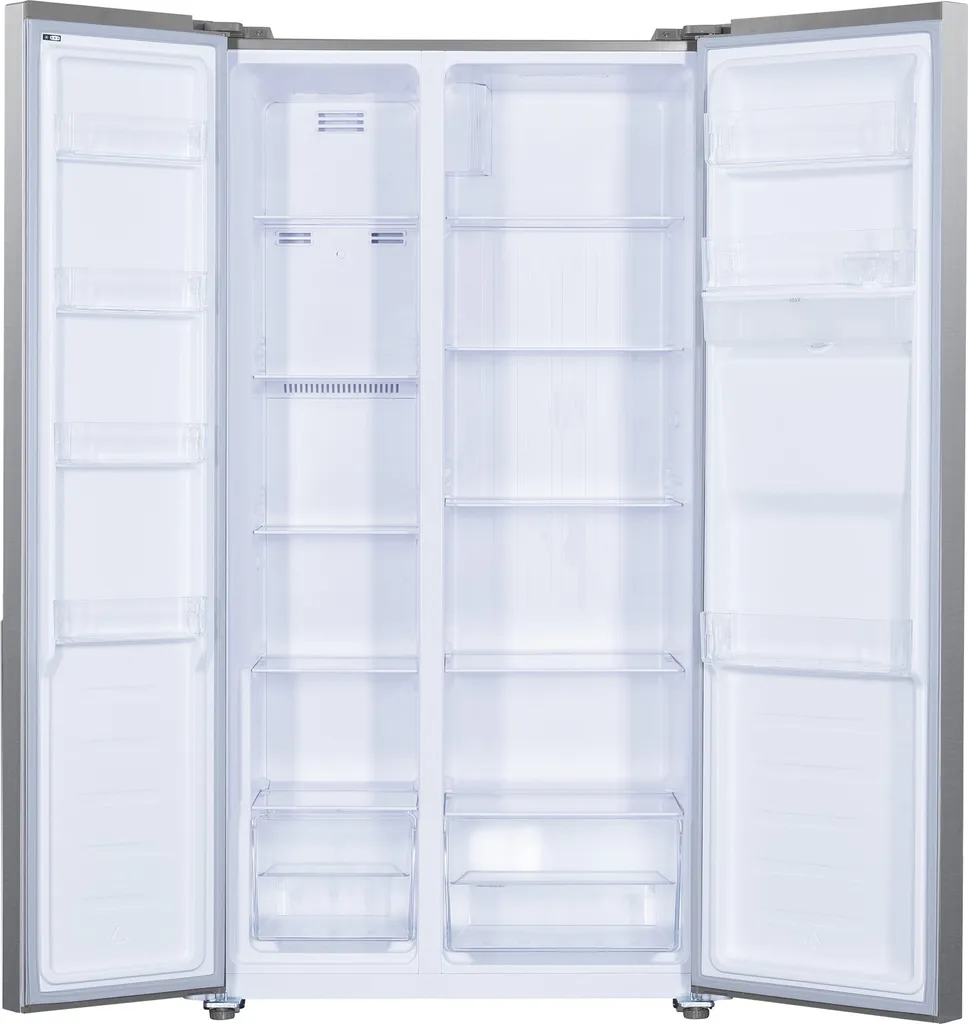 PKM SBS444EIXWD Side-by-Side Kühlschrank 439 L NoFrost mit Wasserspender Inox