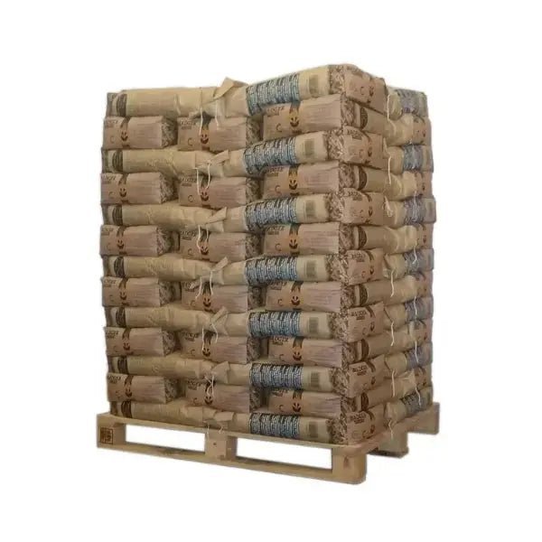 Badger Holzpellets auf Palette